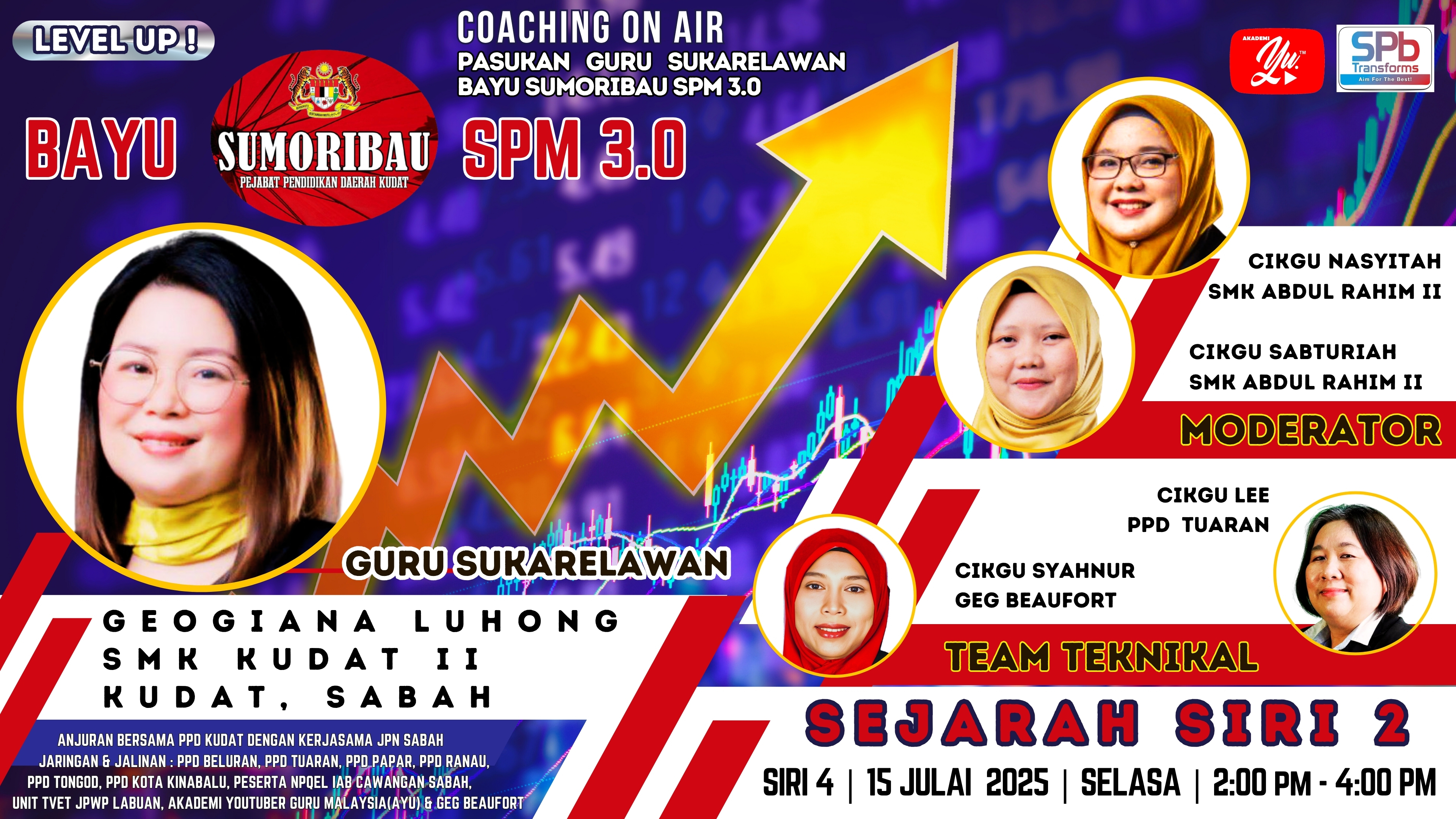 🔴 [LIVE] BAYU SUMORIBAU SPM 3.0 SIRI 4: SEJARAH SIRI 2 OLEH CIKGU GEOGIANA | SMK KUDAT II